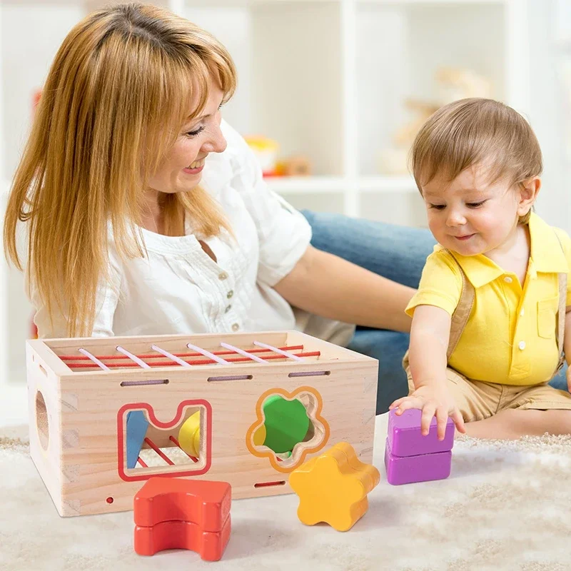 

Montessori Toy Wooden Turnip Car Stretch Rope Hand-pulled Car Baby Carrot Pulling Toy Shape Matching Toy Parent-child Education