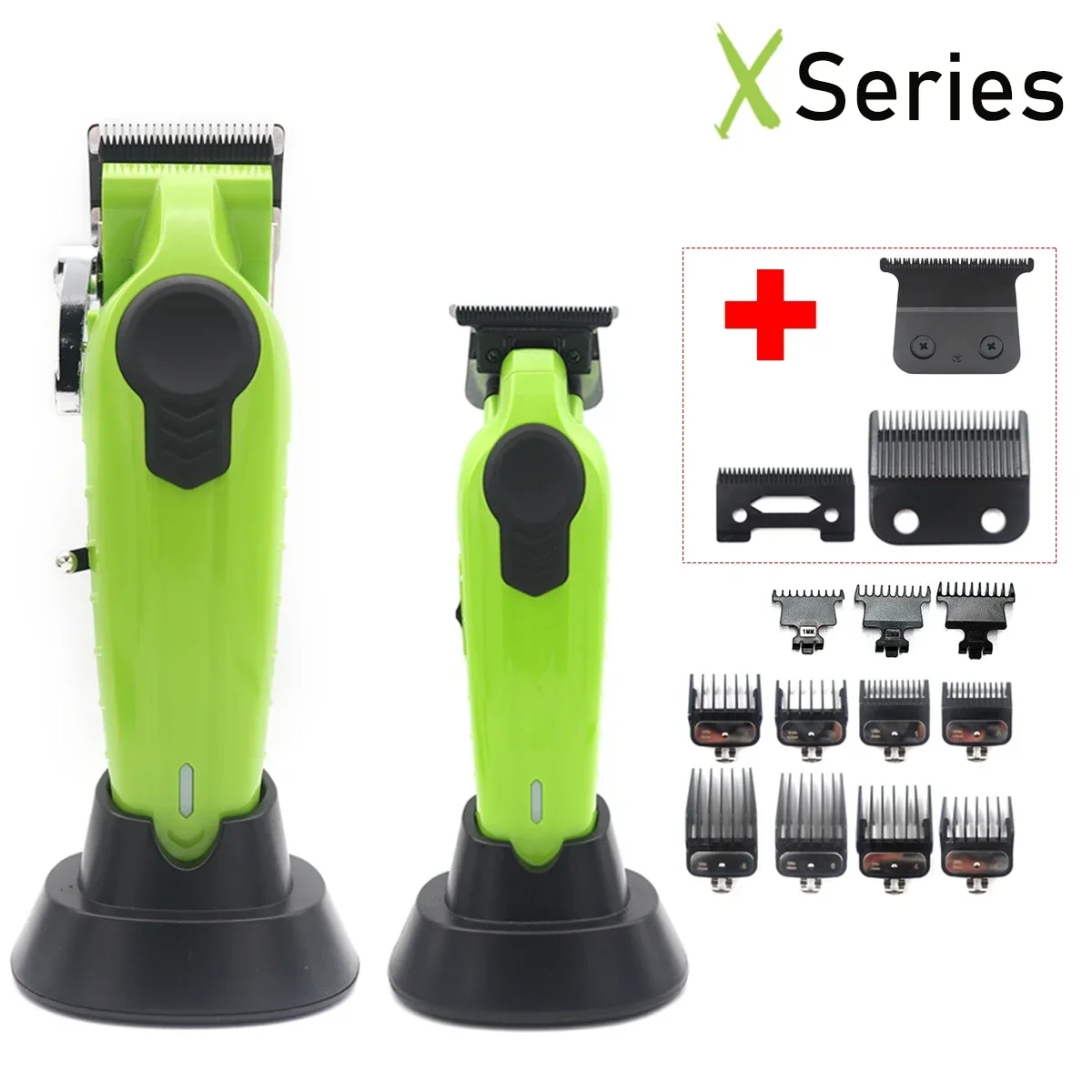 Professional Hair Clipper Kit for Men DLC Blade Haircut Machine Base Charger Hair Cutting Machine Cordless Hair Trimmer Machine