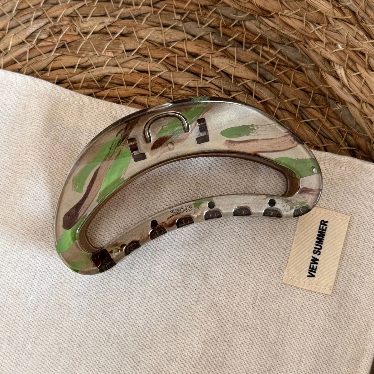 9 Style Grey Green Painting Pattern Hair Claw Women Fashion Hair Clip Large Claw Clip for Girl Fashion Accessories Gifts view 5