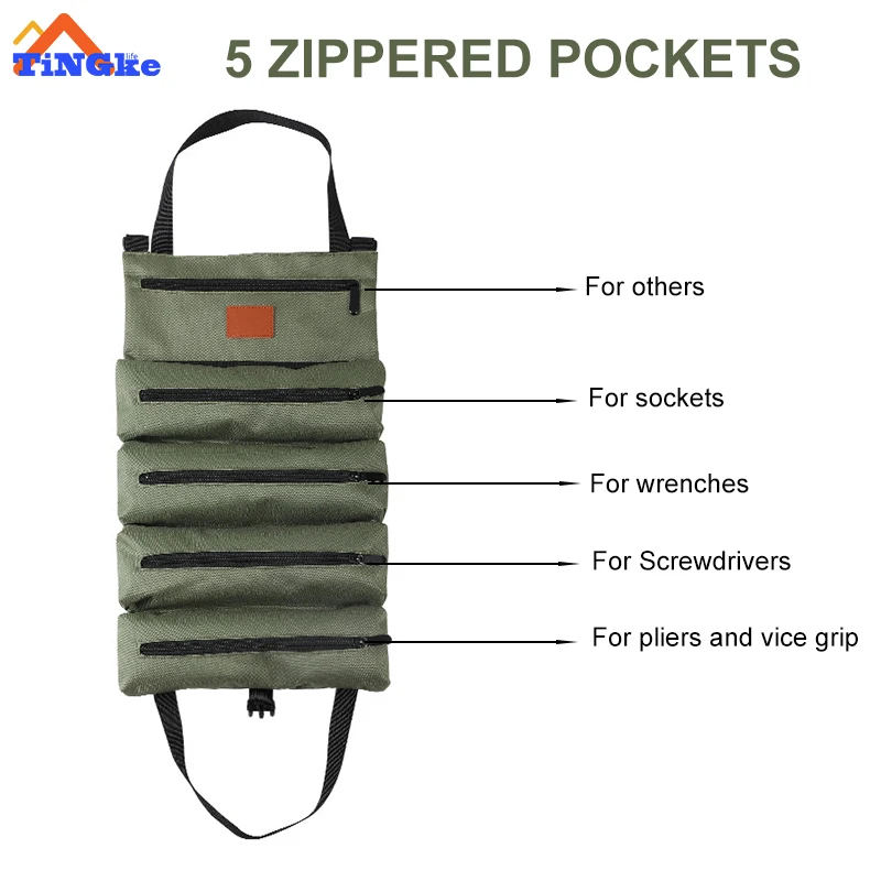 Multi-Functional Tool Bag, Wheeled Large Capacity, Thickened Organizer Tools, Hand ToolKit Wear-Resistant and Waterproof