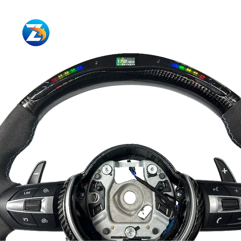 

F01 F06 F07 F10 F11 F12 F13 F14 F15 F16 F22 F30 LED Customized Alcantara LED Steering Wheel for bmws 520 f10 steering wheel