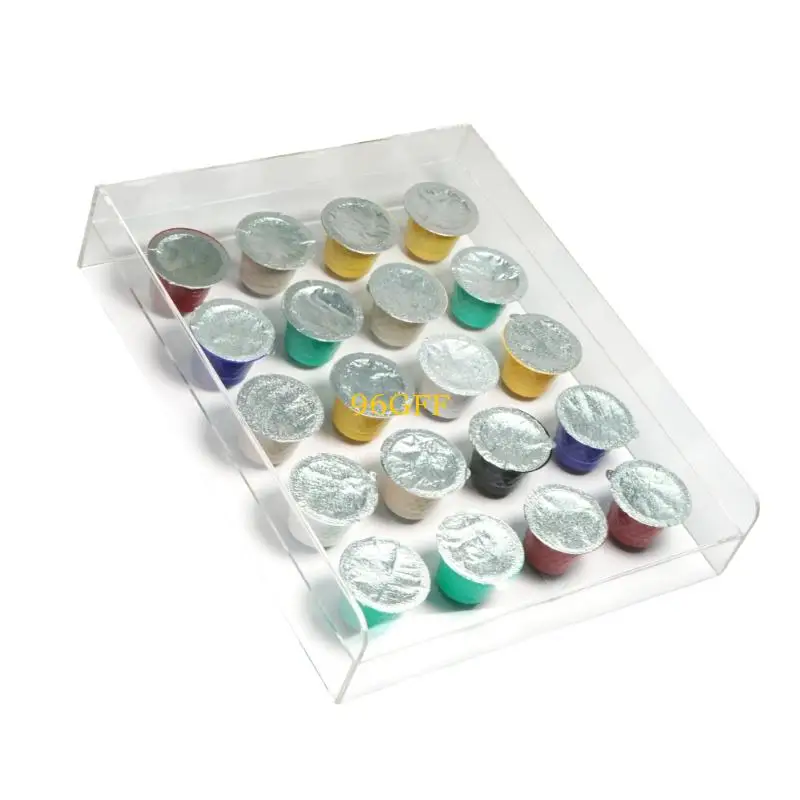 96GF 12/20 Hole Coffee Distributor Acrylic Coffee Powder Distribution Tool Coffee Filler Home Office Brewing Accessories