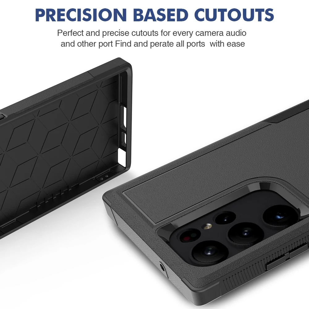 حافظة هاتف هجينة صلبة مضادة للصدمات ، إطار من البولي يوريثان ، غطاء خلفي من البلاستيك الصلب ، سامسونج جالاكسي S23 الترا ، S22 Plus ، S21 ، S20 FE ، 5G #5