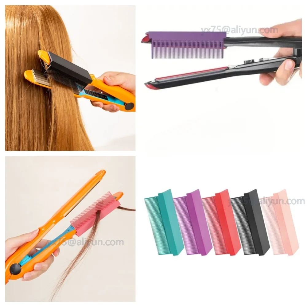 

1pcs Barber Straightening Comb Attaches To Iron for Low and High Temperature Hair Straightner DIY Hair Styling Tool Barbería