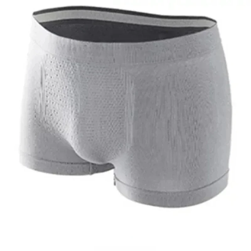 الرجال الملاكمين مرونة عالية سلس الرجال السروال العسل تنفس منتصف الخصر الذكور الملابس الداخلية لينة الرطوبة فتل سراويل #6