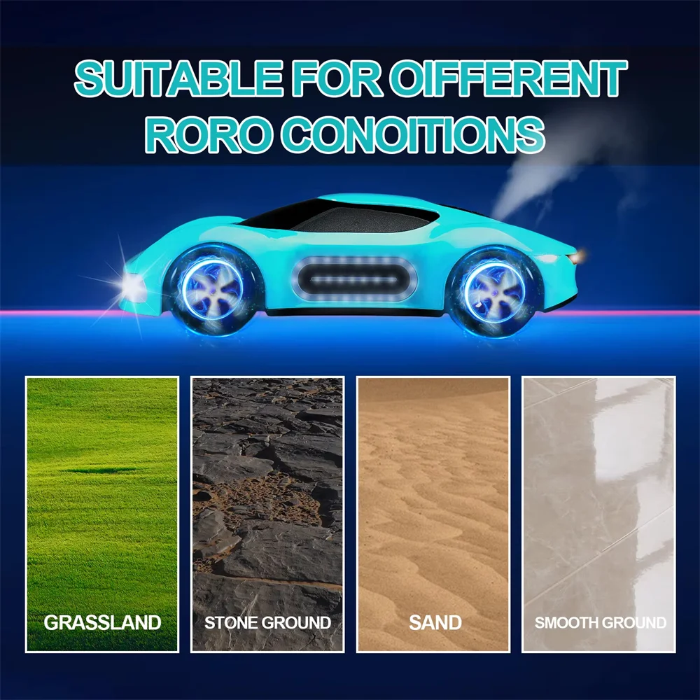 2.4G Afstandsbediening Concept Stunt Sportwagen Gebaar RC Stunt Auto Parelmoer Lichaamslicht Spray Voertuig Speelgoed Jongen Kinderen Gift