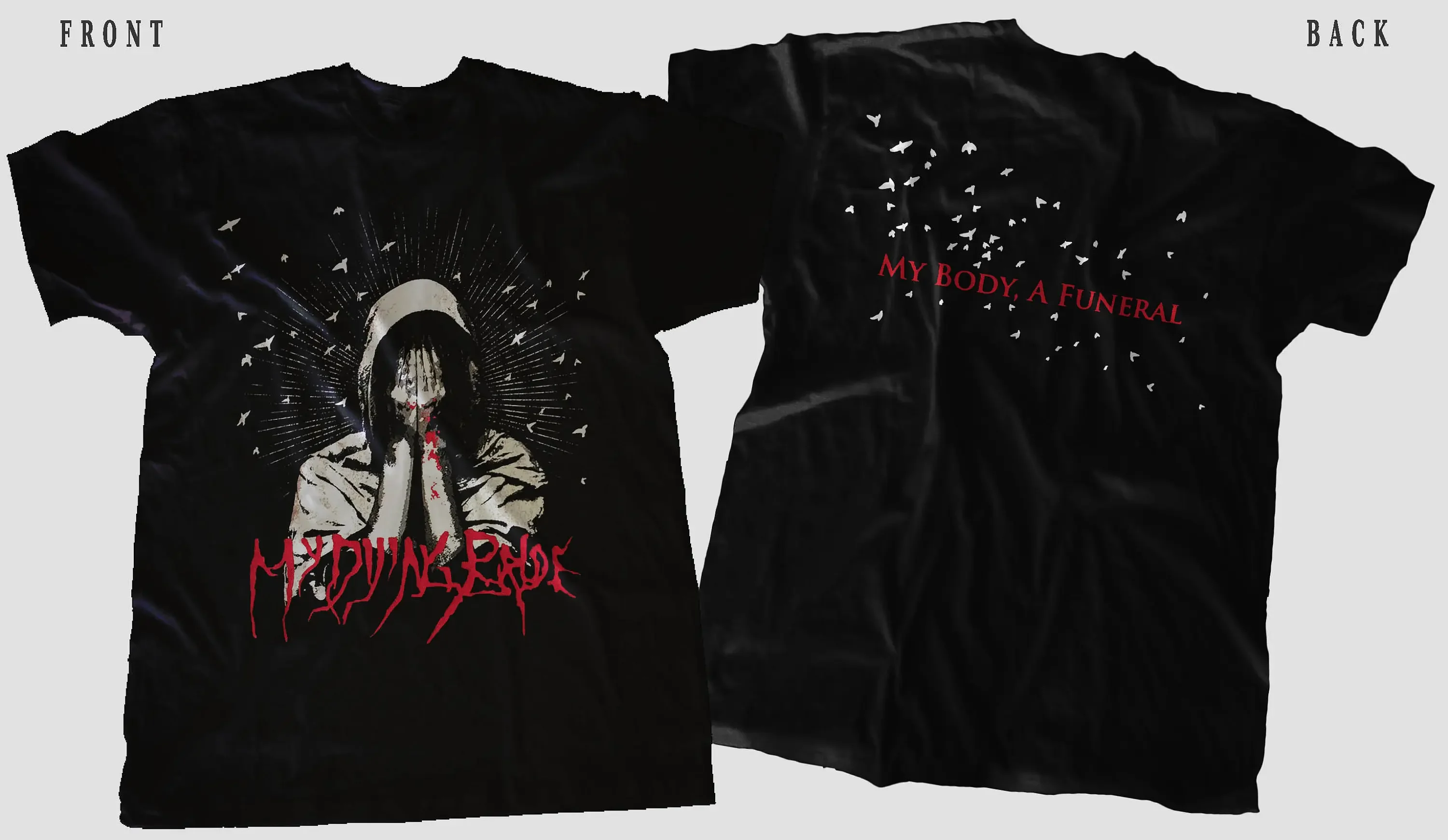 New Dtg Printed T Shirt My Dying Bride The Long Black Land Size S M L Xl 2 3 4 5 6 7Xl-image