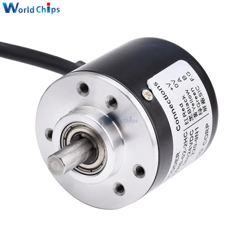 Pulsen Incrementele Optische Encoder 100P/R 200P/R 360P/R 400P/R 600P/R 1000P/R 1024P/R Ab 2-Fase 5-24V Encoder 6Mm Shaft
