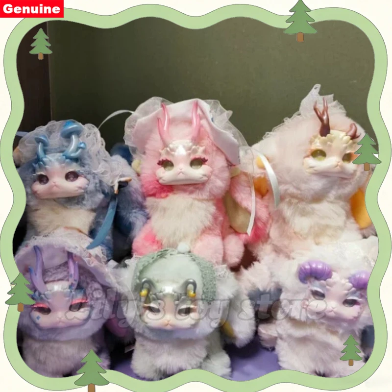 

Оригинальная коллекционная фигурка Tutulong V1 Fansasy Creature Forest Tea Party: милый кролик-дракон с виниловым лицом, игрушка-сюрприз в закрытой коробке, подарок для девочки