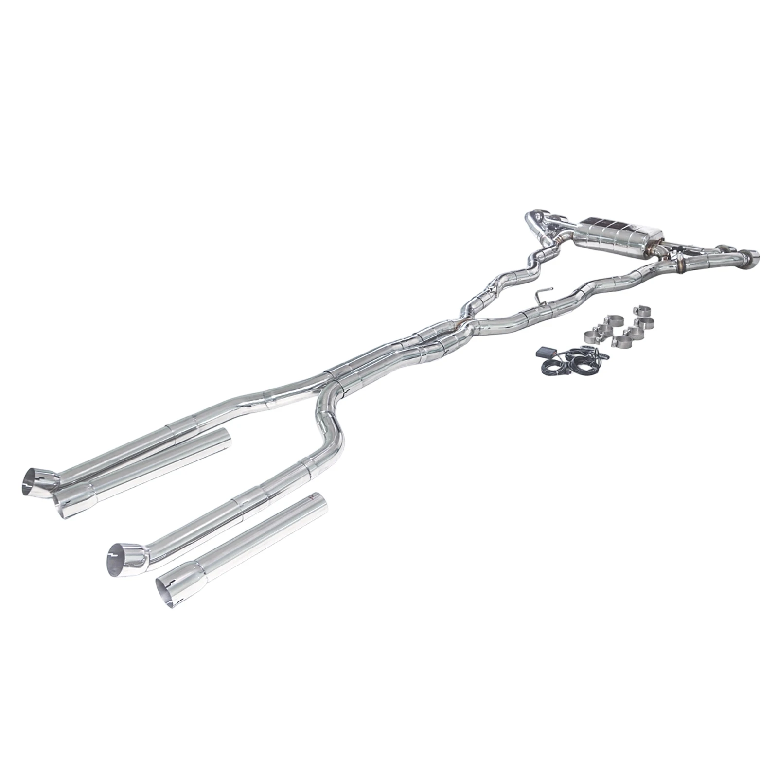 

GFC is suitable for BMW M550 4.4T g30 304 stainless steel Catback valve exhaust system glossy OEM from 2017 to 2023