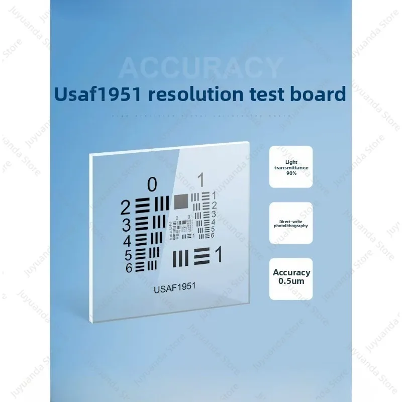 USAF1951 Resolution Test Chart Optical Resolution Plate for Endoscope Macro Lens Testing