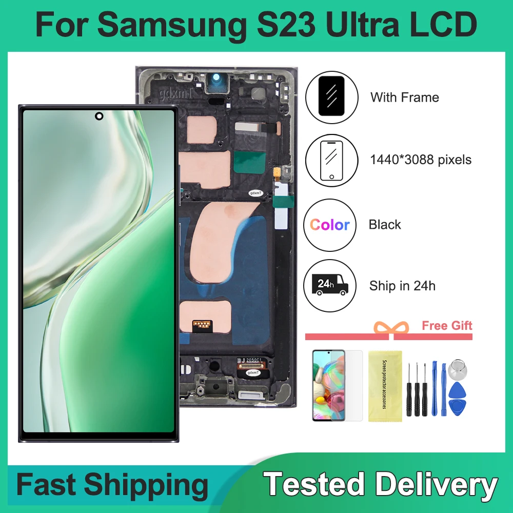 s23-ultra-screen-assembly-for-samsung-s23-ultra-s918-sm-s918b-sm-s918u-lcd-display-digital-touch-screen-with-frame-replacement