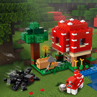Compatible MOC Sets My World Game Series Building Blocks The Mushroom House Children's Toys Gift