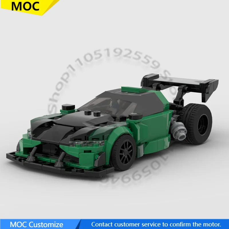 

298 PCS Speed Hypercar 2025 Vantage Pikes Peak MOC Customize Modular Building Block Educational Creative DIY Christmas Toy Gift