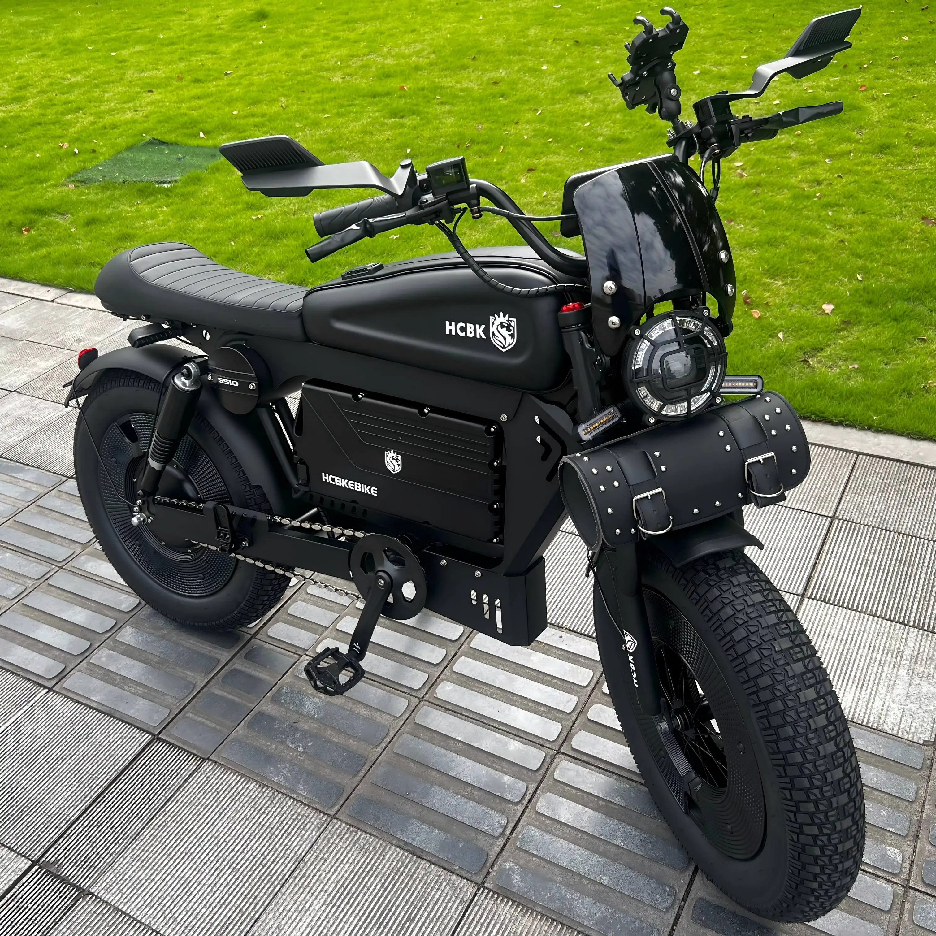 Black Warrior Electric Bike 60V Lithium Battery High Quality Mountain E-bike