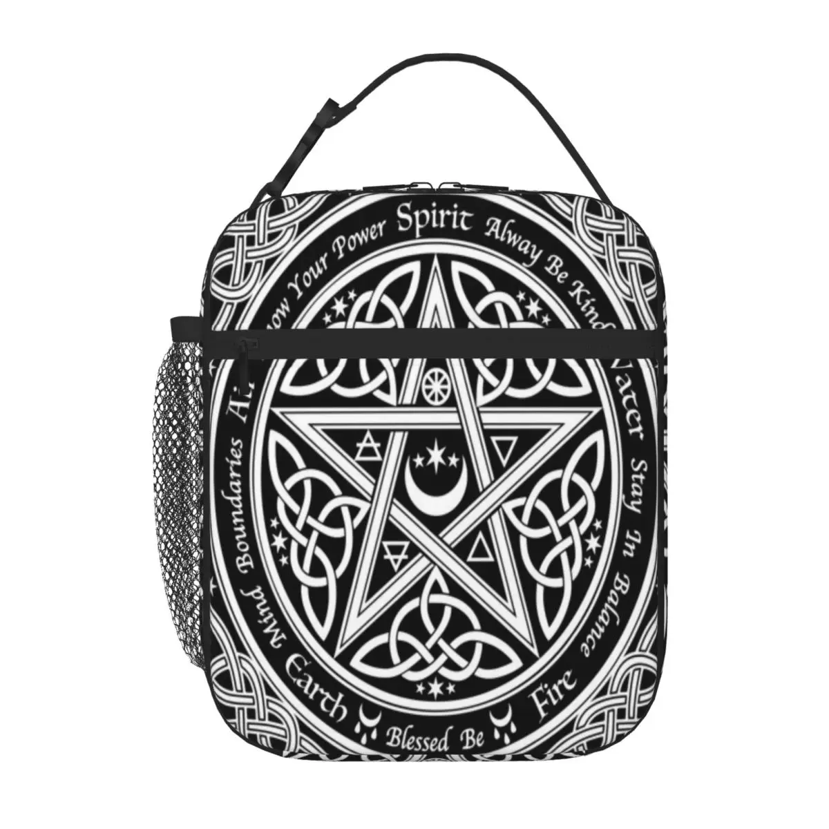 Hot Sale Pentagram Symbol Leisure Insulated Tote Daily Meal Prep Small Lunch Bag