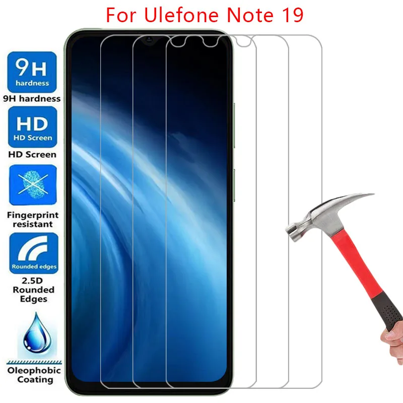 screen protector for ulefone note 19 protective tempered glass on note19 not not19 phone film glas 9h