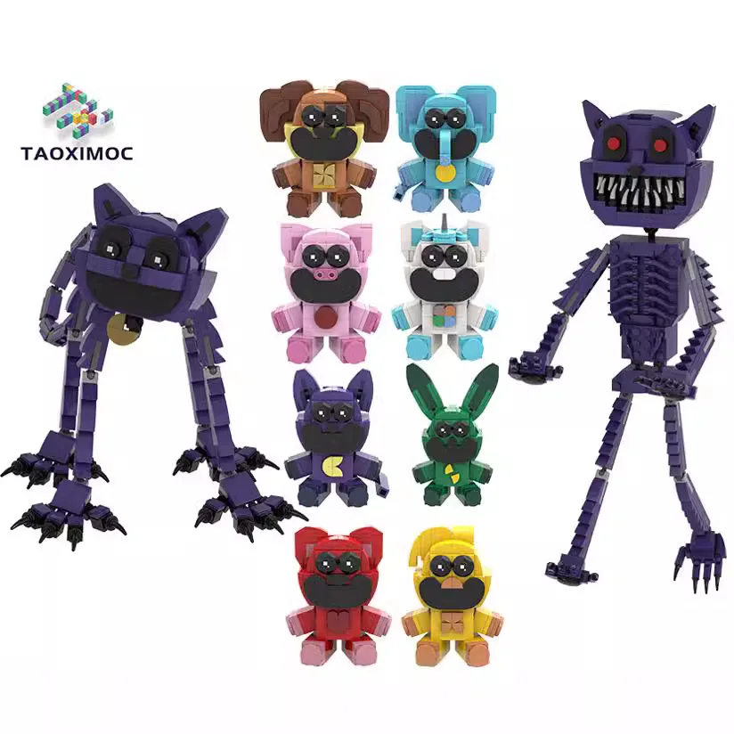 Набор строительных блоков RCDRIFT со смайликами для детей, самоблокирующиеся кирпичи небольшого размера