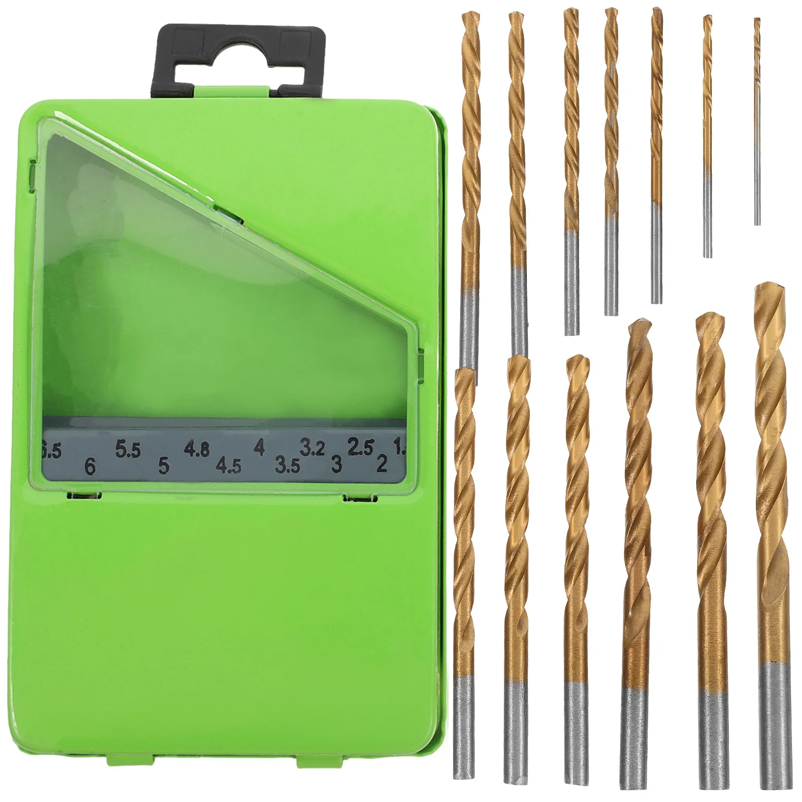 

1 High Speed Steel Twisted For Metal Iron Stainless Steel Copper Hard Materials Storage Box Quick Bit Set Impact Drill Bits