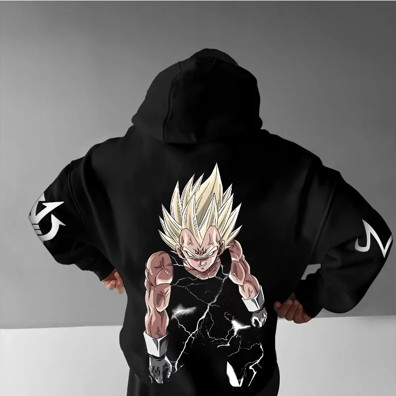 

Dragon Ball Fashion 2025 Trend Oversized Men Women Autumn and Winter Hot Blood Anime Peripheral Hoodie Comfortable Loose Hoodie