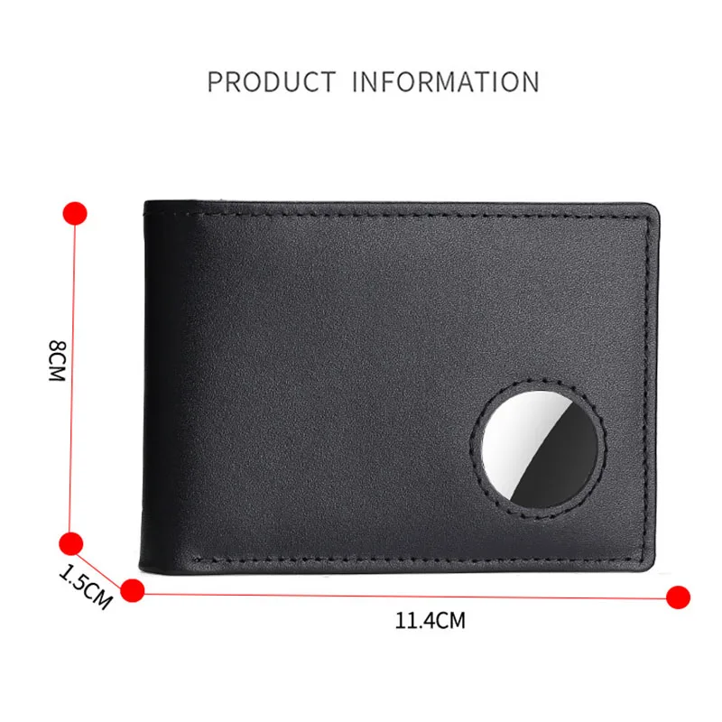 Geestock Airtag Wallet Minimalist Slim Wallet Purse Smart Wallets With Airtag Holder Rfid Blocking Wallet For Men cartera hombre