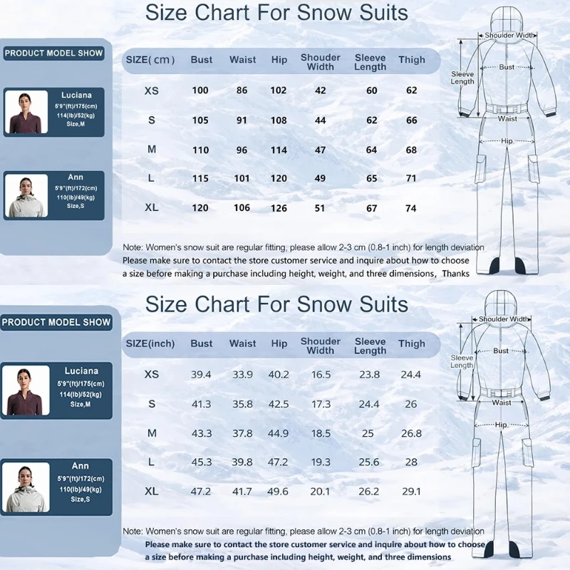 2026 Women One Piece Ski Suits Solid Winter Insulated Jumpsuits Waterproof Snowboarding Outfits Belt Clothing Outdoor Hooded