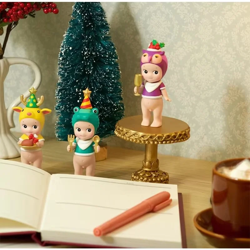 Подлинная новая серия Sonny Angel Christmas Dinner, слепая коробка, хиппи, Kawaii, фигурка Сонни Ангела, ограниченная серия, загадочные коробки-сюрпризы, подарки