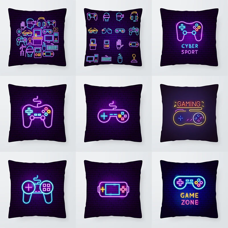 Super Hot Gaming Fan Video Game Pad Cushion Cover Decorative Pillowcase Living Room Sofa  Bed Cart Throw Pillow