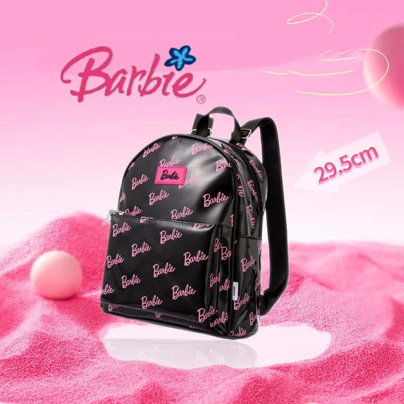 Anime Miniso Barbie borsa a tracolla moda donna Cartoon Cute Girl borsa a tracolla portatile Kawaii borsa cosmetica di grande capacità