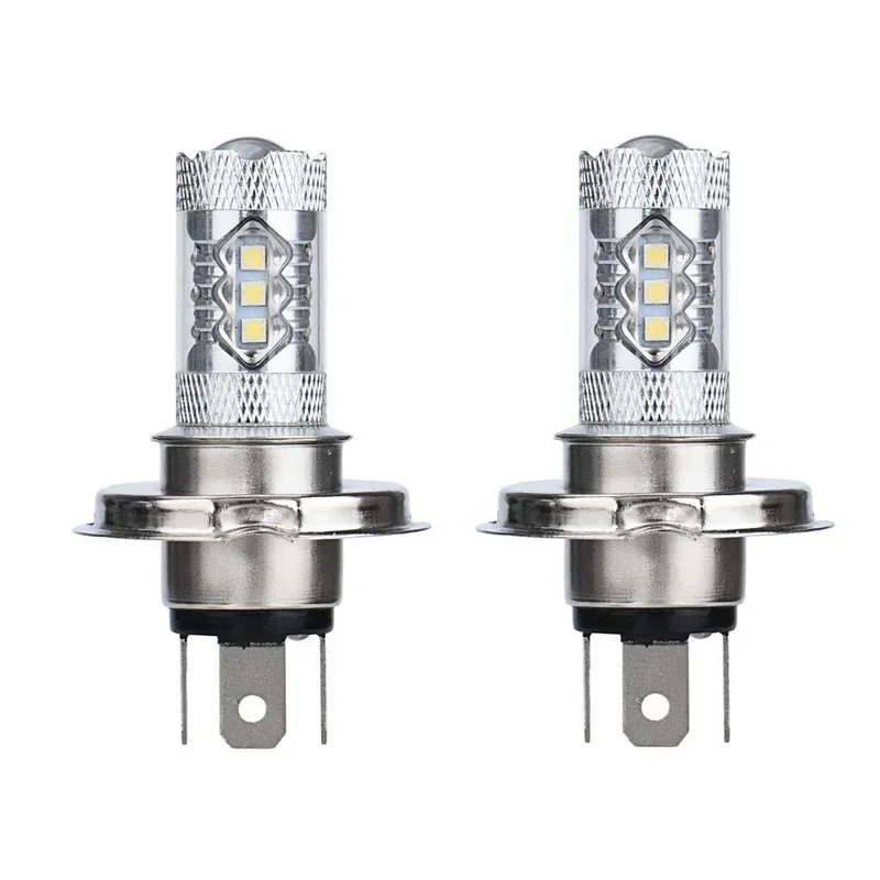 Headlight LED Fog Light Bulbs DRL 800lm/pc 80W White 9003 1500LM High Beam Aluminum alloy Sliver 2Pcs Sale Hot USEFUL