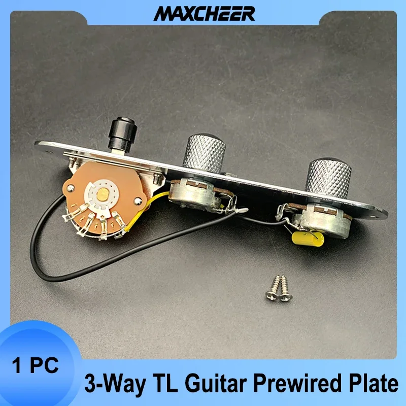 

TL Guitar 3-Way Wired Loaded Prewired Control Plate Harness Blade Switch Knobs For TL Tele Telecaster Guitar Parts