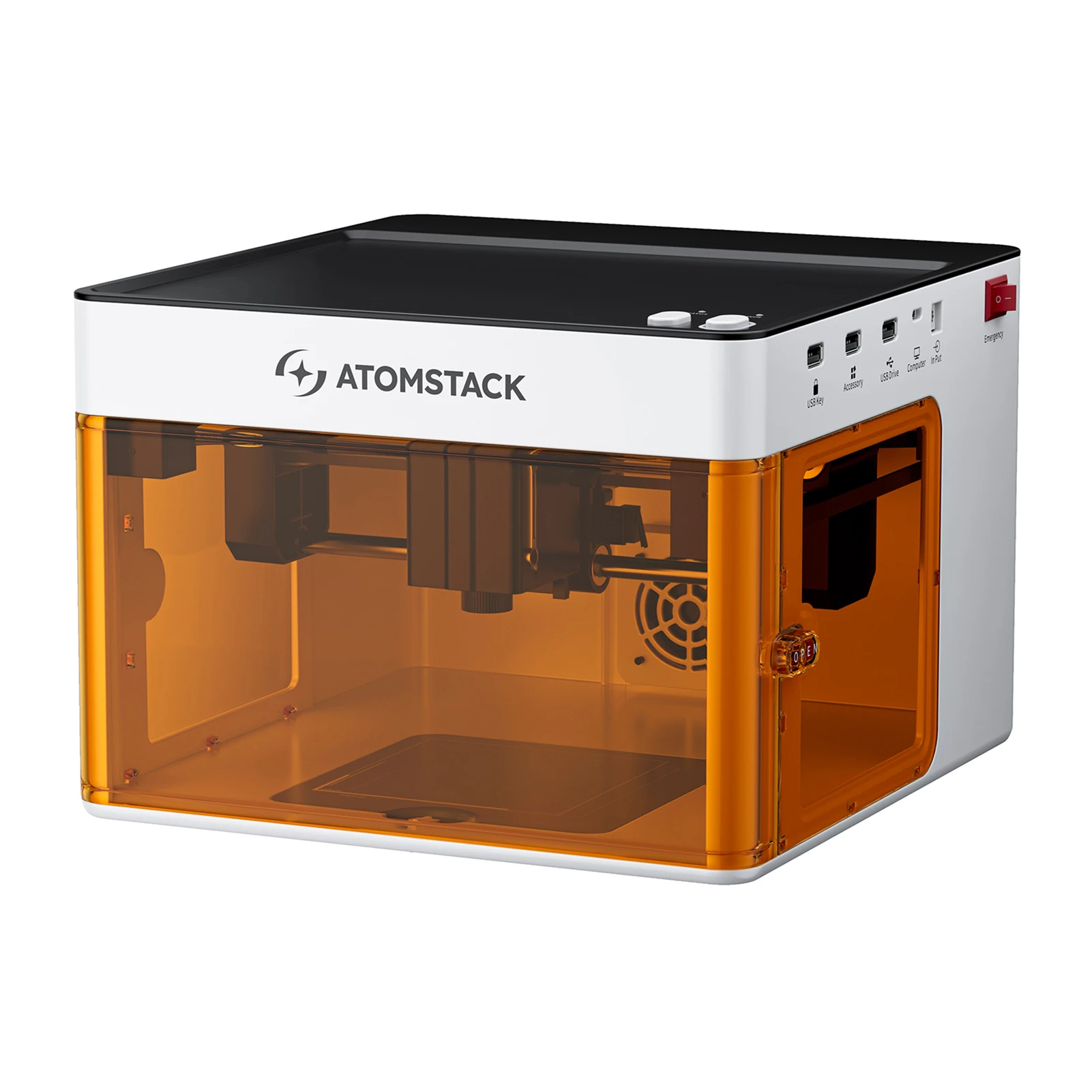AtomStack P1 5W Laser Engraver أقصى سرعة نقش 10,000 مم/دقيقة سريعة التركيز مجانًا وسهلة الاستخدام مع برنامج Atomstack 1