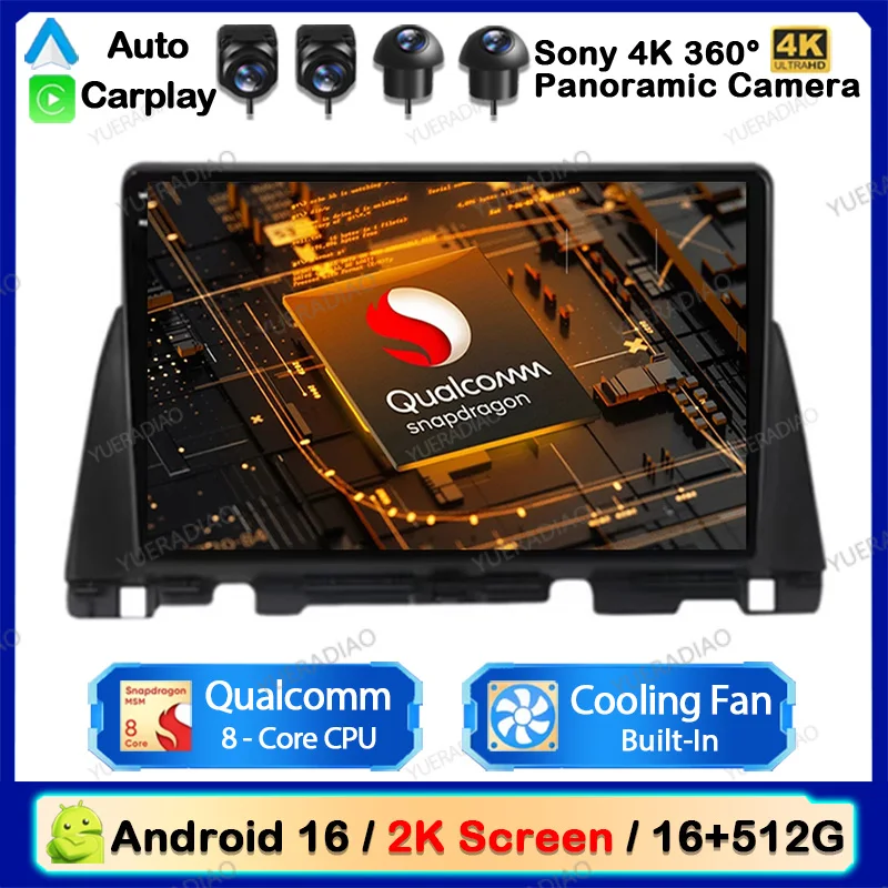 Android 16 Car Radio For KIA Optima K5 2016 2017 2018 Car Radio Multimedia Stereo Video Player GPS NAVI 4G WIFI QLED BT Audio