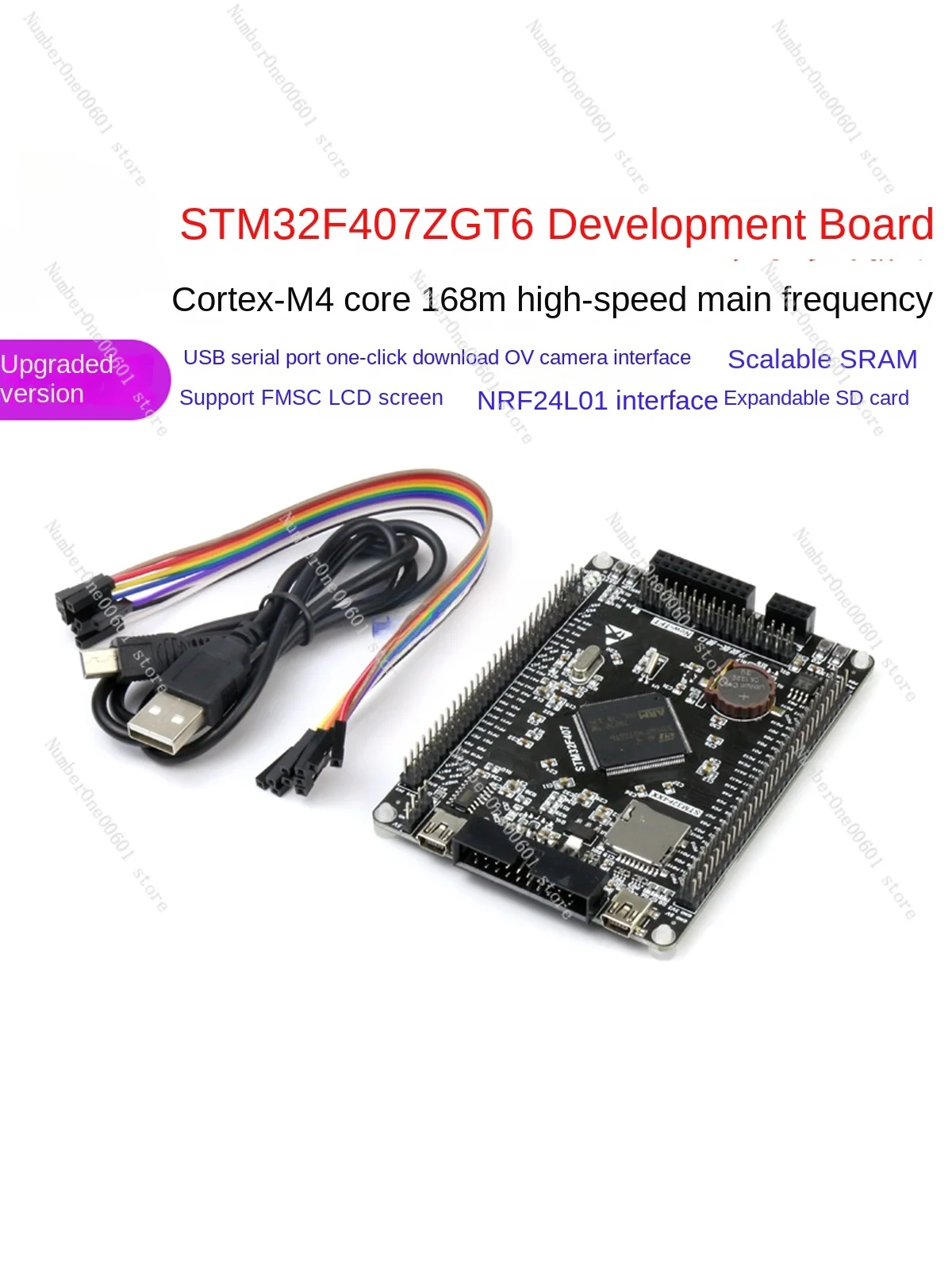 STM32F407ZGT6 Microcontroller Development Board Module Experimental Learning Core System with USB Serial Port Download