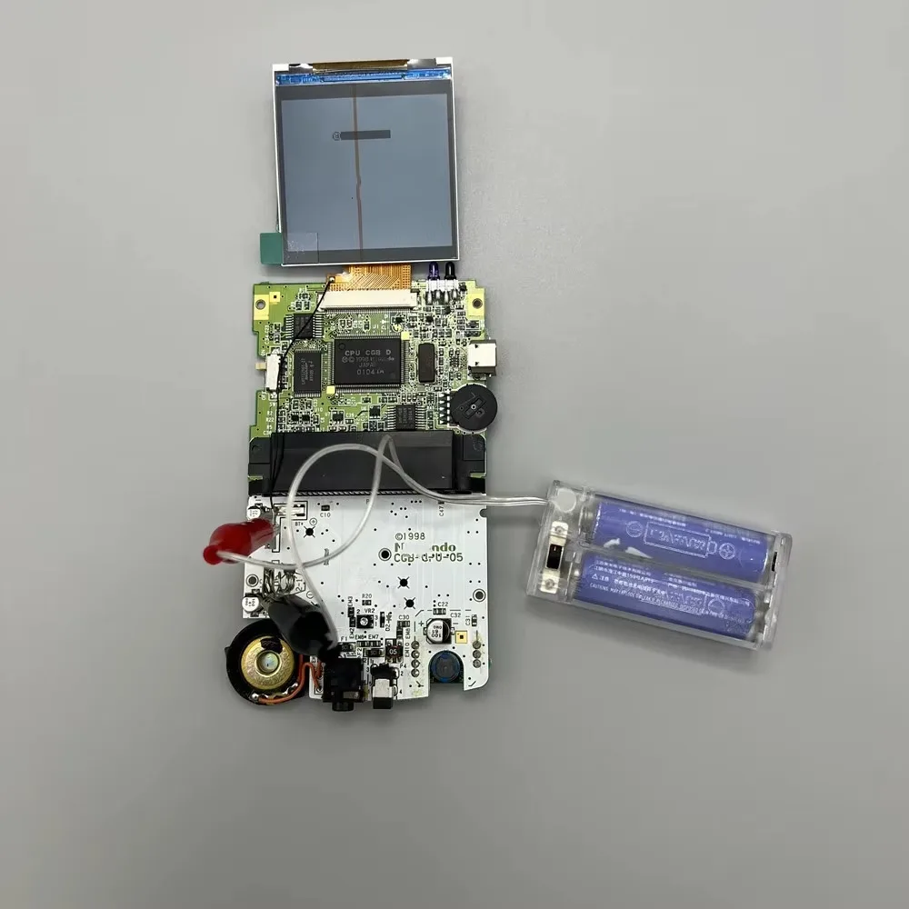الحجم الأصلي الجديد 2.45 "شاشة LCD عالية السطوع لنينتندو Gameboy color GBC LCD. لا حاجة لقطع الغلاف