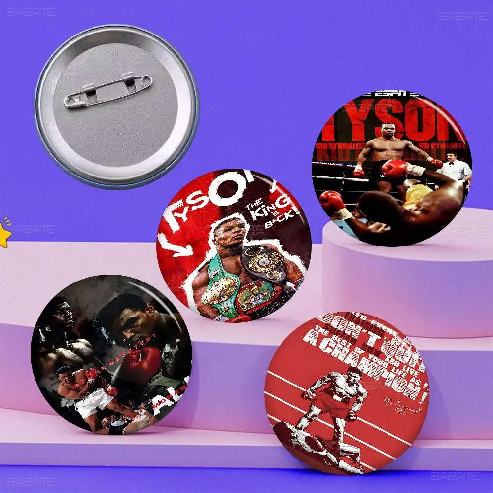 M-Muhammad Ali M-Motivational صفيح لينة زر دبوس بروش شارة معدنية مخصصة مجوهرات اكسسوارات قبعة حقيبة التلبيب