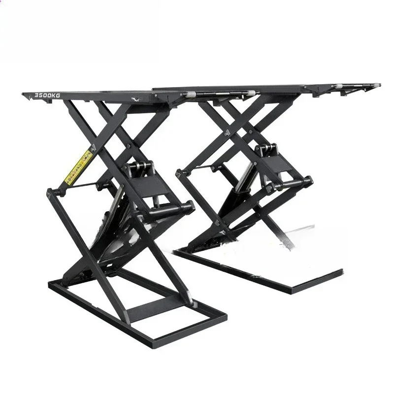 Ultra-Thin Small Car Scissor Lift Trench-Free Lifting Platform Car Maintenance Equipment