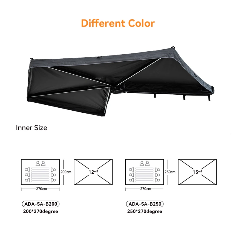 Ada Overland 270 Four-Season Waterproof Oxford Fabric Roof Top Tent