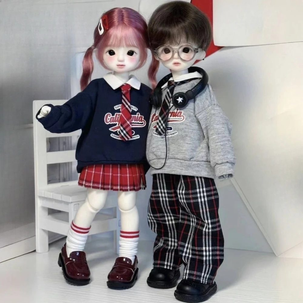 

1/6 кукольный костюм для 30 см Bjd, кукольный воротник, толстовка с капюшоном, ретро-набор, наряд для девочек, игрушки, игровой домик, модные аксессуары для кукол, без куклы