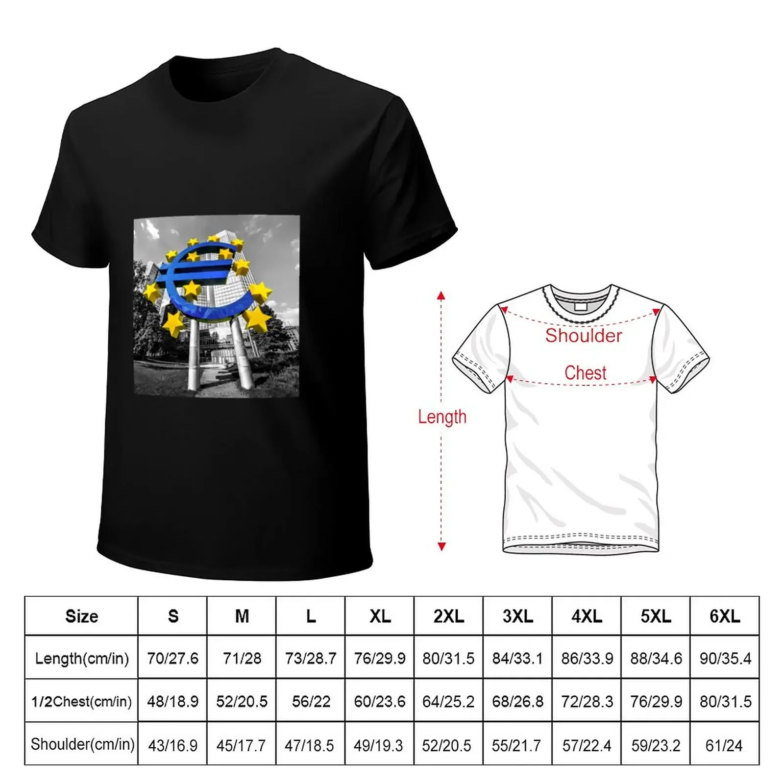 EU Bank T-Shirt summer clothes plus sizes vintage sports fans T-shirts for men cotton