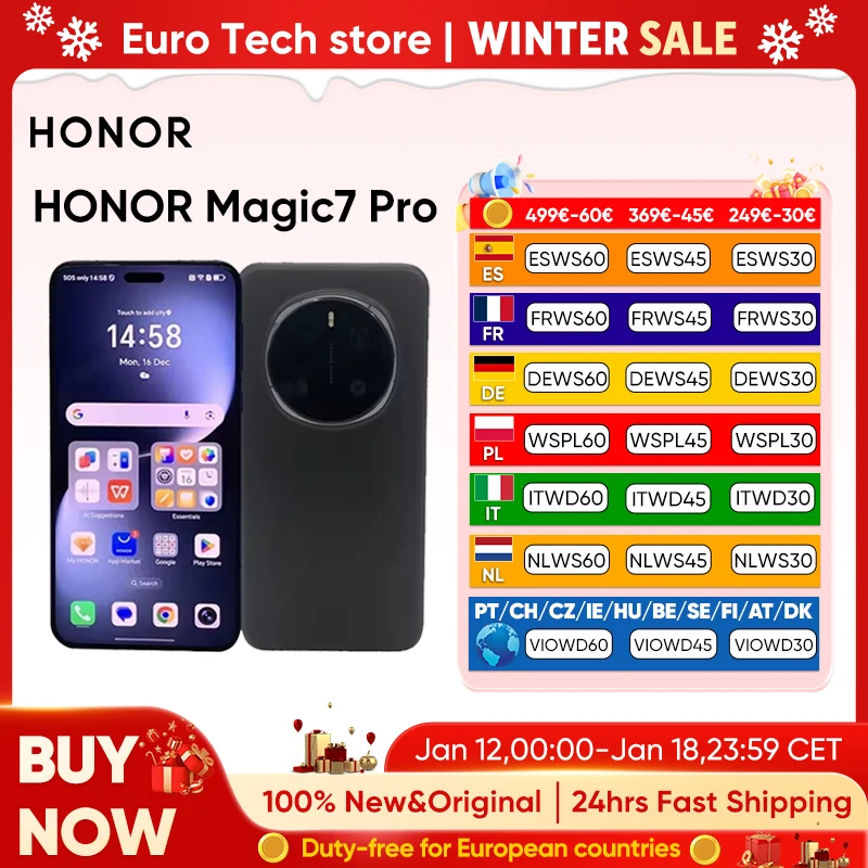 Version mondiale HONOR Magic7 Pro 5G Smartphone Snapdragon 8 Elite 6.8 ''120Hz LTPO affichage 100W Charge 5270mAh IP68 BT5.4 OTG Version mondiale HONOR Magic7 Pro 5G Smartphone Snapdragon 8 Elite 6.8 ''120Hz LTPO affichage 100W Charge 5270mAh IP68 BT5.4 OTG