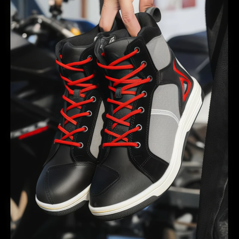 

Motorcycle riding shoes motorcycle boots all-season breathable anti-fall rider road racing shoes for men botas para moto