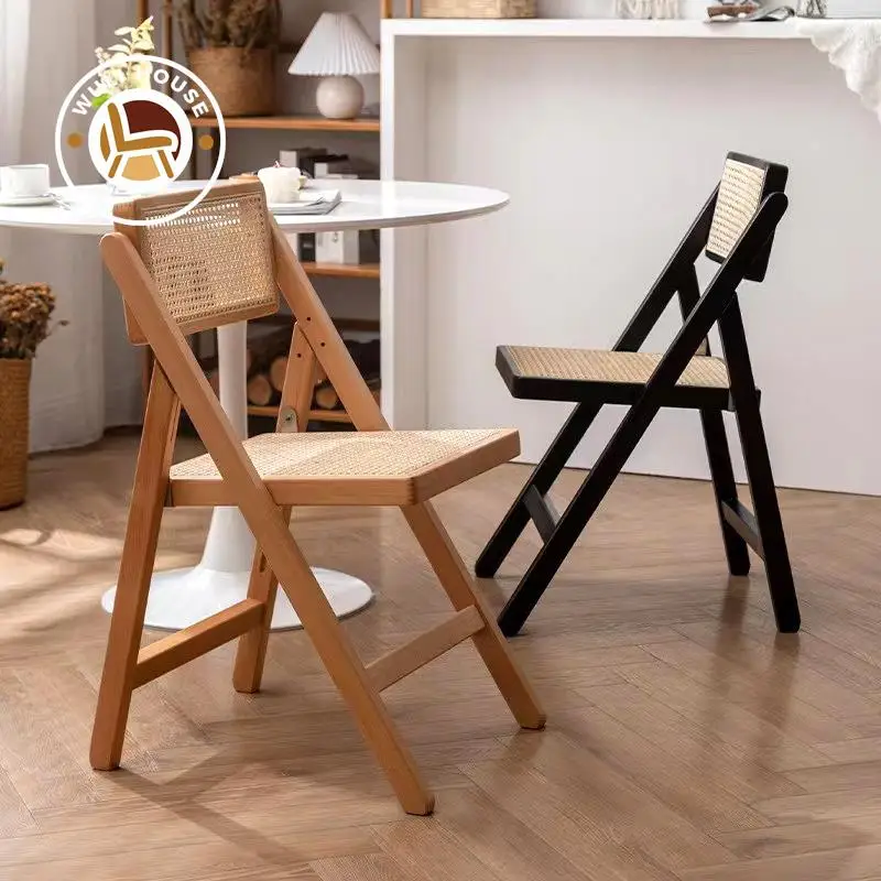 

Wuli Solid Wood Folding Chair Home Back Chair Solid Wood Dining Chair Office Computer Chair Stool New Hot Sale 2024 DropShipping