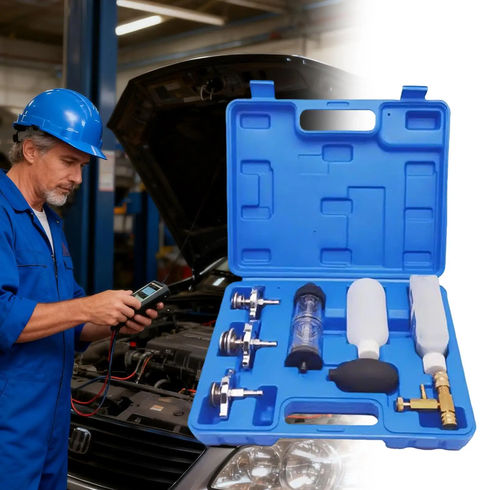 

Тестер утечки горения, инструменты для тестирования прокладок головки блока цилиндров, автомобильный тестер утечек для автомобиля, грузовика, дорожного трактора, экскаватора, двигателя