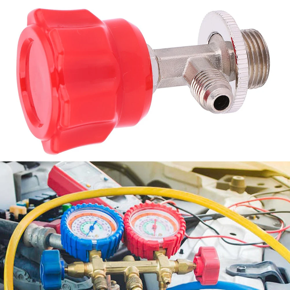 Airtight Connector Car AC Charging Tool Auto Repair Shop Car Tools ABS Brass Construction Brass Threaded Connector