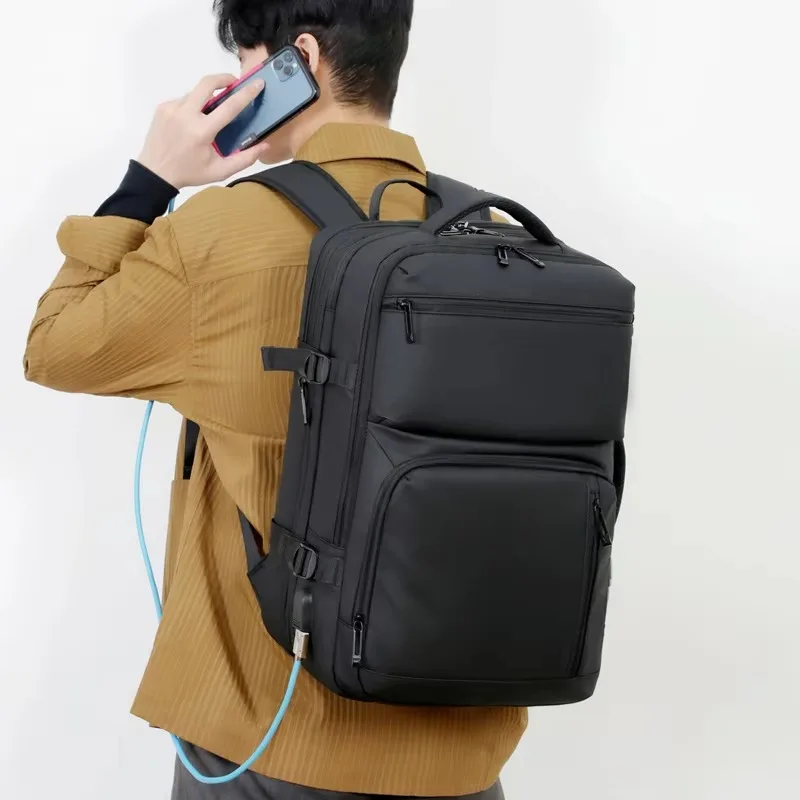 Business Waterproof School Notebook Bag Supplier USB Charging Travel Women's and Men's Smart Travel Backpack