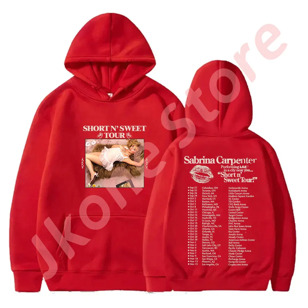 Sabrina Carpenter Short n\' Sweet Tour Merch Hoodies New Logo Pullovers Winter Women Men Fashion Casual Sweatshirts