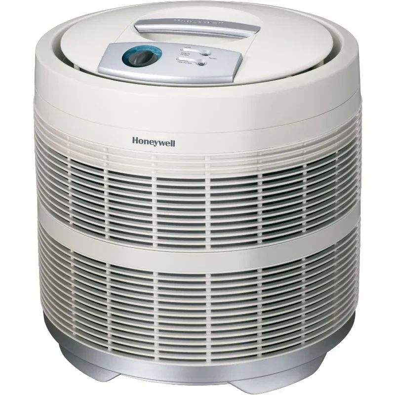 Honeywell True HEPA Air Purifier, Airborne Allergen Reducer for Large Rooms (390 sq ft), White -Wildfire/Smoke,Pollen,Pet Dander