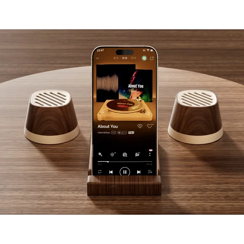 

15W Qi wireless charger Ultra portable TWS supports wireless speakers, non-slip phone holder