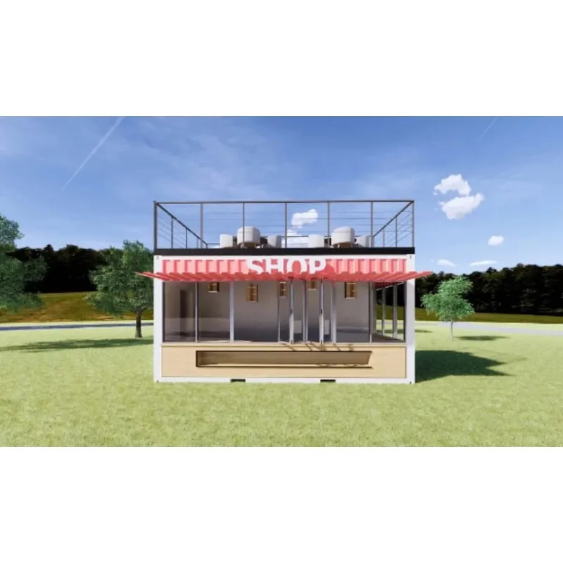 Customized Sea Container Commercial 20ft 40ft Food Bar Cafe Shipping Sea Container Coffee Shop Store with Windows for Sale